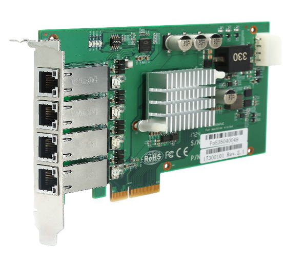 PCIe-3504PoE 圖像采集卡SMT貼片加工廠家