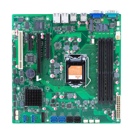  micro-ATX工業(yè)主板smt貼片加工_PCBA加工廠家_案例